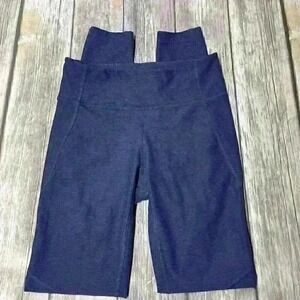 Outdoor Voices Leggings Women Size Small Navy Blue Stretch Compression Active‎